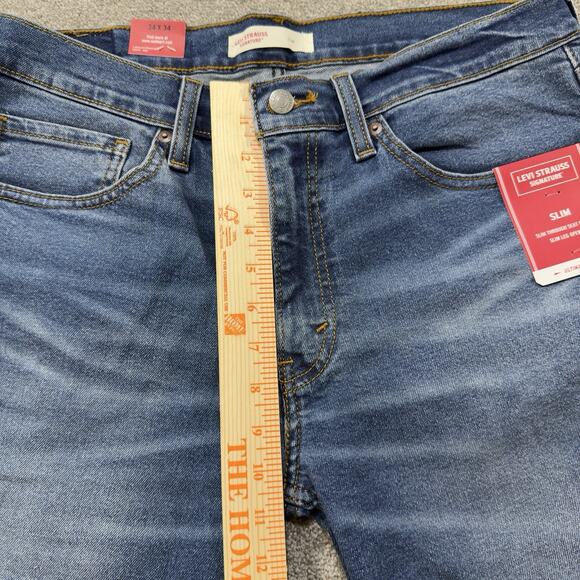 Levi Strauss Signature Slim Fit Ultimate Flex Med Wash Stretch Denim Jeans 34x34 - Picture 7 of 10